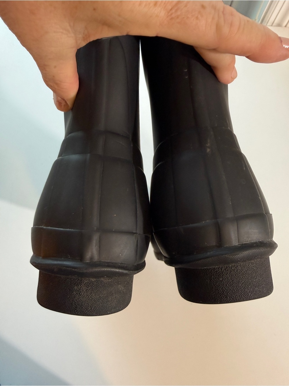 Hunter Original Black Matt Rain Boots Sz 8 MSRP $175 Casual Chic Garden - Picture 16 of 16